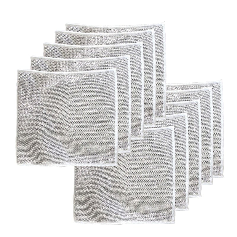 Wire Dishwashing Rags for Wet and Dry