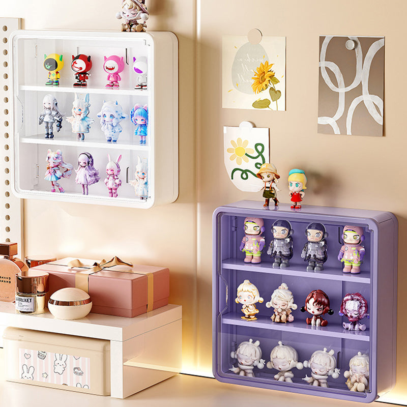 Wall-mounted blind box storage and display rack