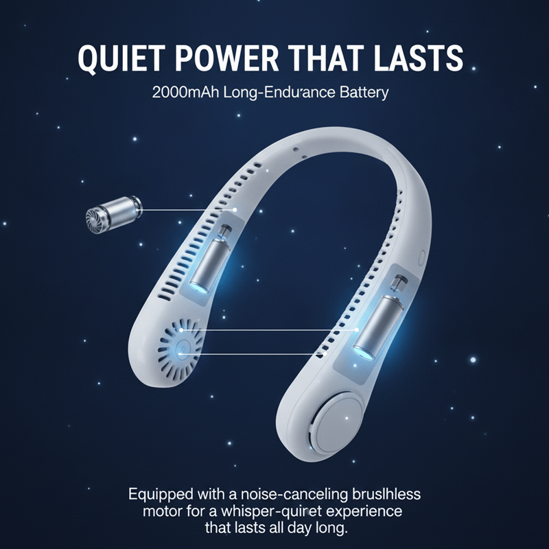 360° Portable Bladeless Neck Fan