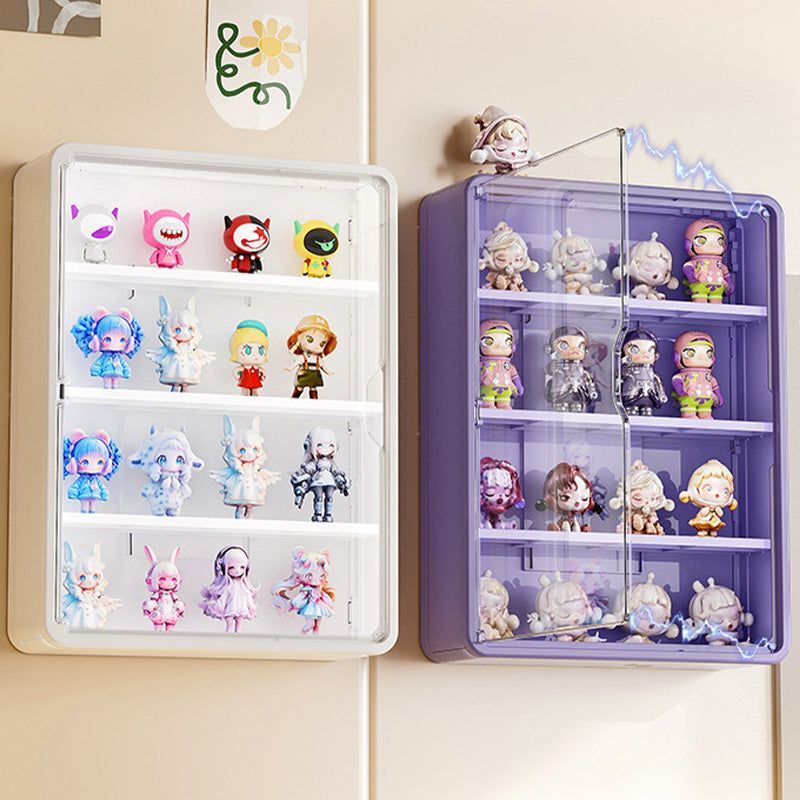 Wall-mounted blind box storage and display rack