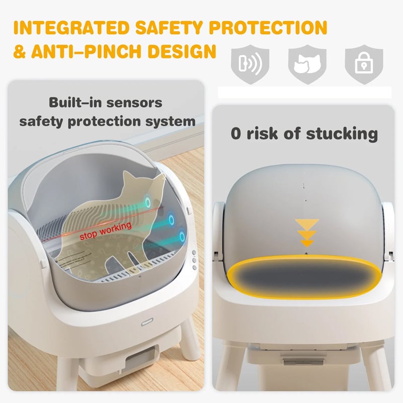 Automatic Self-Cleaning Cat Litter Box