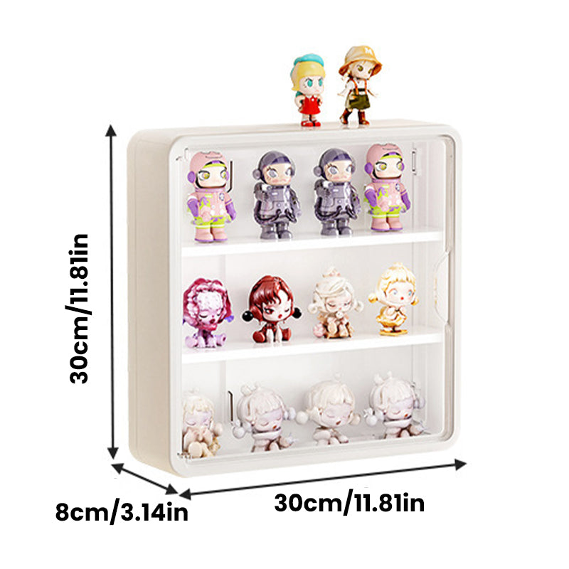 Wall-mounted blind box storage and display rack