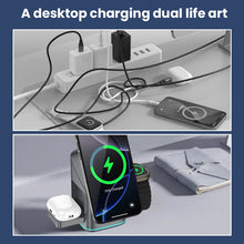 Load image into Gallery viewer, 3-in-1 Wireless Fast Charging Charger