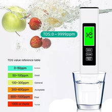 Load image into Gallery viewer, New 4 in 1 Tds Meter Digital Water Tester