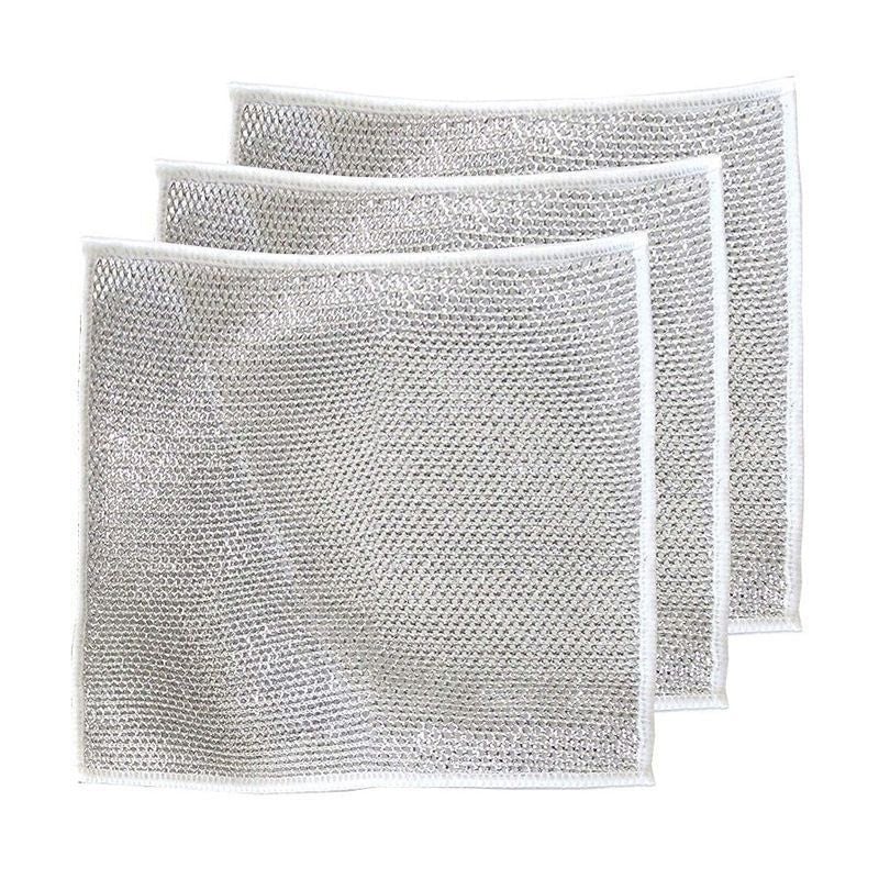 Wire Dishwashing Rags for Wet and Dry