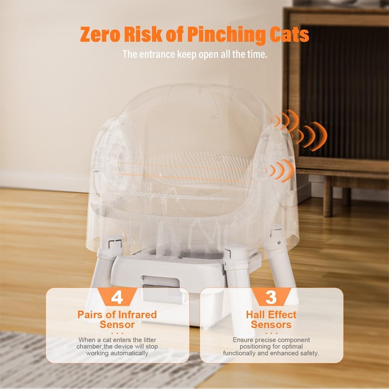 Automatic Self-Cleaning Cat Litter Box