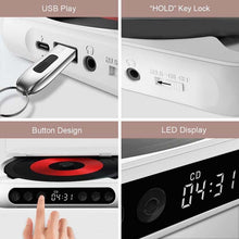 Load image into Gallery viewer, Portable Bluetooth CD Player