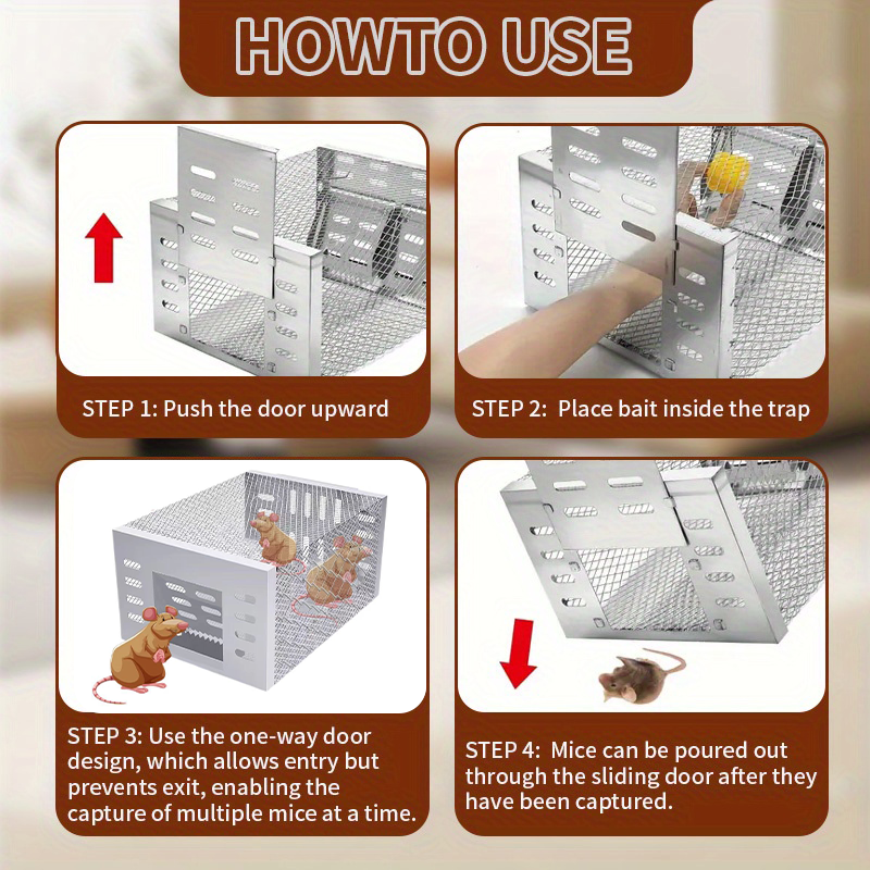 Eaglever Stainless Steel Automatic Mousetrap