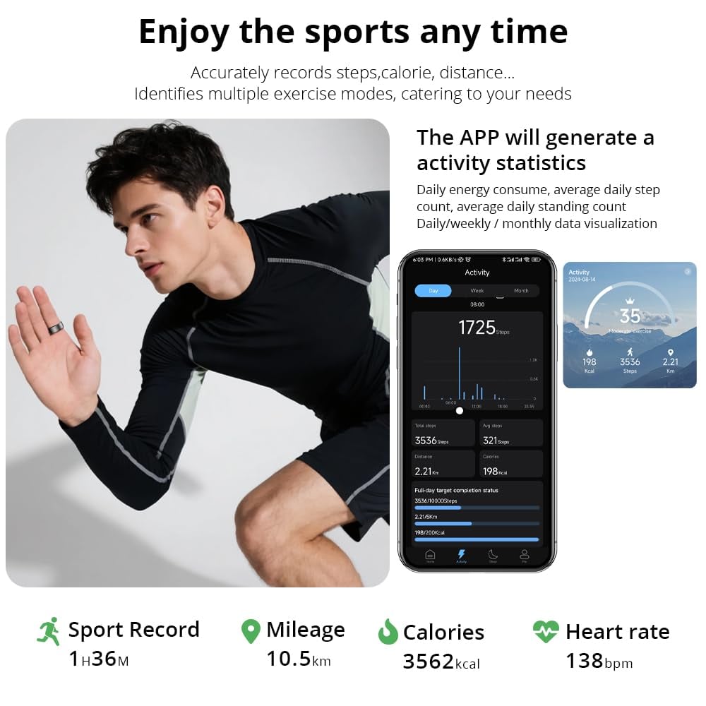 Sports Tracking Smart Ring